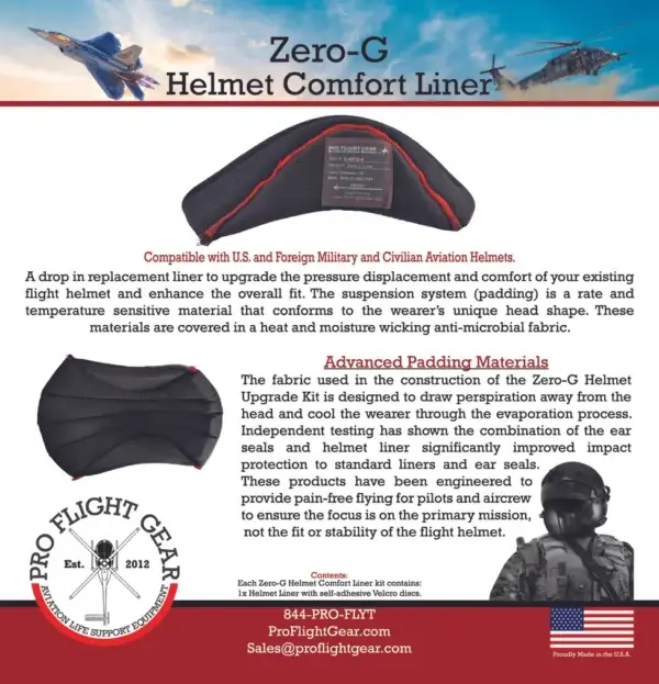 Zero-G Standard Comfort Helmet Liner