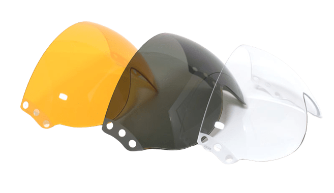 ALPHA Eagle Flight Helmet Visor Options