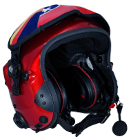 Pro Flight Gear ALPHA Eagle Flight Helmet - Metallic Red