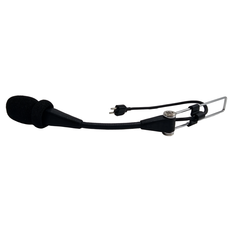 a microphone with a black cord